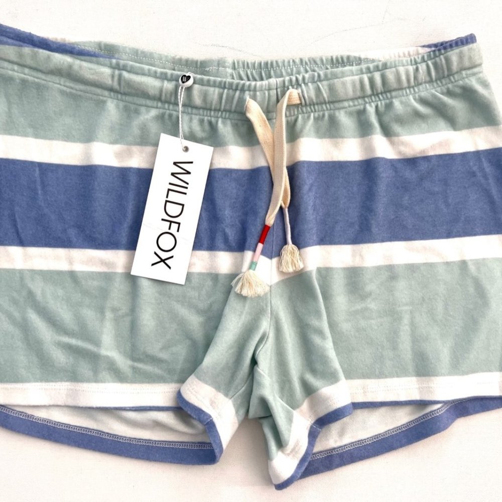 Wildfox Pool Side Carter Stripe Shorts